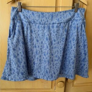 adidas Blue Animal-Print Skater Skirt